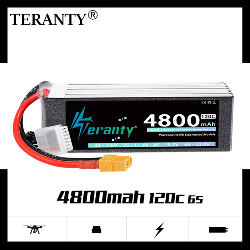 Drone Battery Lipo - TERANTY 6S 4800mAh Lipo Battery 22.8V