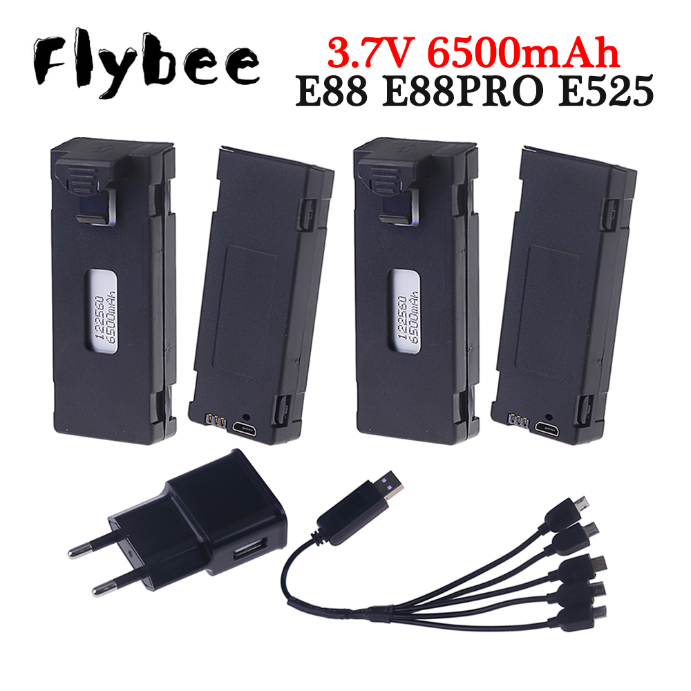 Drone Battery Balance Charger - Rechargeable 3.7V 6500mAh Battery an Charger