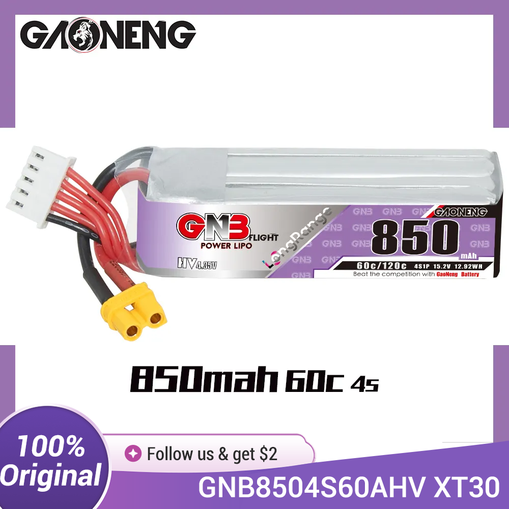 GAONENG GNB LiPo Battery 850mA - Drone Battery Li-Ion review and price